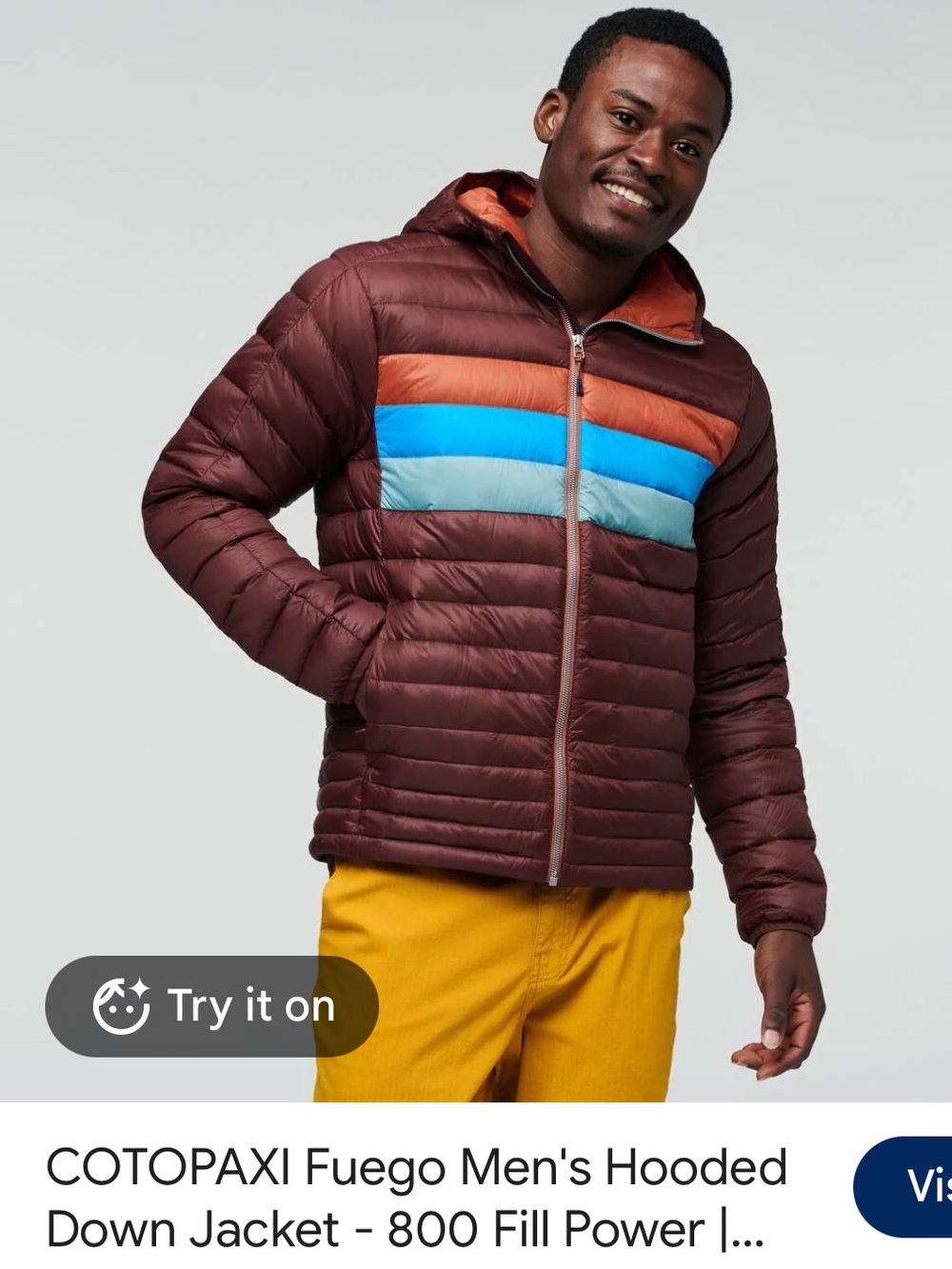 Cotopaxi Fuego Men's Hooded PufferJacket | Sz Large